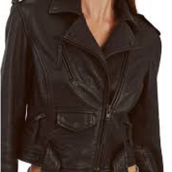 BCBG 100% Leather Jacket // Size M - Picture 1 of 6